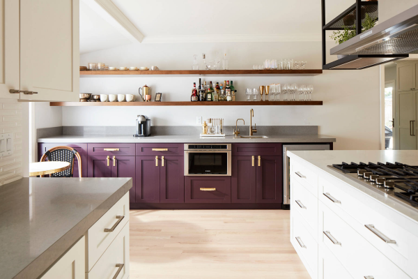 Фиолетовая кухня - подборка интересных идей
